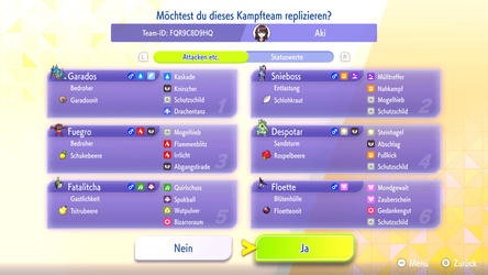 Pokémon Champions: Replika-Team von Aki_CGV
