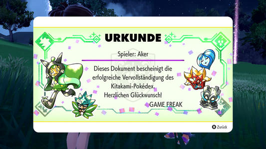 Glitzerpin erhalten in Pokémon Karmesin und Purpur