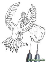 Zeichenkurs Ho-Oh - Schritt 24