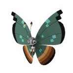 Vivillon Dschungelmuster