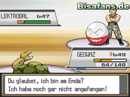 Geowaz kommt prima klar mit den Elektro-Pokemon