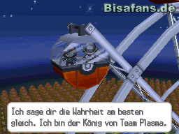 Er lädt uns zu einer Fahrt mit dem Riesenrad ein