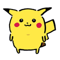 Pikachu mit Lächeln