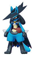 Screenshot von Lucario mit einem Skin