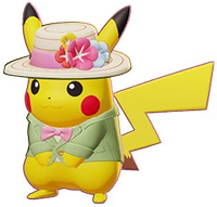 Screenshot von Pikachu mit einem Skin