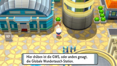 Globale Wundertausch-Station (GWS) in Pokémon Strahlender Diamant & Leuchtende Perle