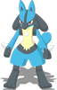 Standard-Pose von Lucario