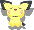 Sorglospose-Pose von Pichu