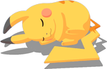 Einkugelpose-Pose von Pikachu