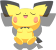 Sorglospose-Pose von Pichu