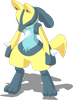 Trainingspose-Pose von Lucario