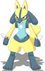 Standard-Pose von Lucario