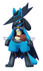 Screenshot von Lucario mit einem Skin