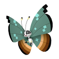 Vivillon Dschungelmuster