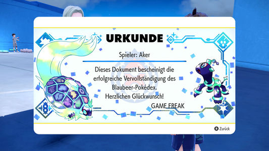 Zeichenpin erhalten in Pokémon Karmesin und Purpur