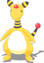 Kopfnickpose-Pose von Ampharos