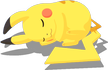 Einkugelpose-Pose von Pikachu