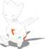 Sitzflatterpose-Pose von Togetic