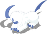 Kauerpose-Pose von Absol