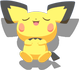 Sorglospose-Pose von Pichu