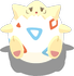 Schalenpose-Pose von Togepi