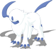 Bauchhochpose-Pose von Absol