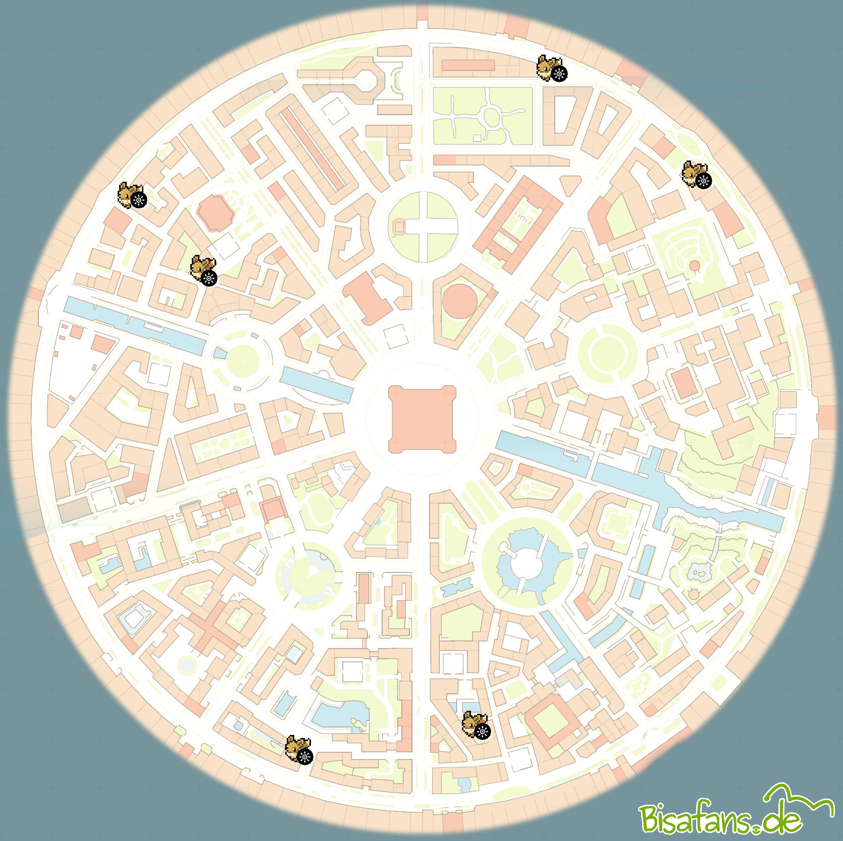 Evoli-Fundorte in Illumina City Evoli-Fundorte in Illumina City
