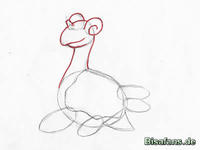 Zeichenkurs Lapras - Schritt 4