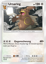 Weisheit von Meer und Himmel 146/161 Ursaring