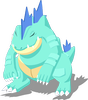 Bedroherpose-Pose von Impergator