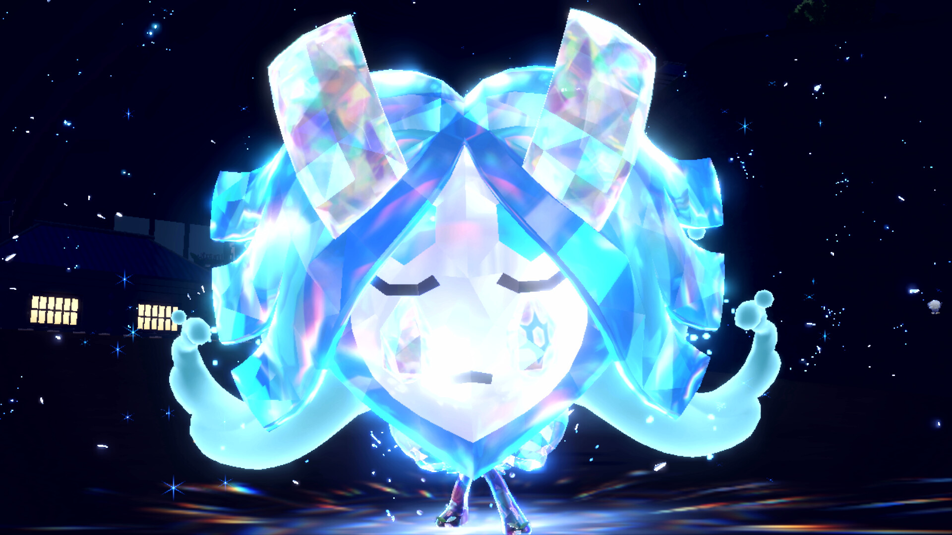 Screenshot von terakristallisiertem Ogerpon mit Brunnenmaske Screenshot von terakristallisiertem Ogerpon mit Brunnenmaske