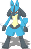 Standard-Pose von Lucario