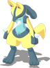 Trainingspose-Pose von Lucario