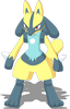 Standard-Pose von Lucario