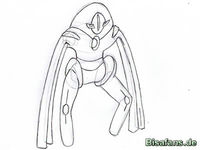 Zeichenkurs Deoxys (Verteidigungsform) - Schritt 9