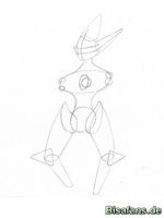 Zeichenkurs Deoxys (Angriffsform) - Schritt 4