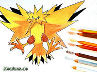 Zeichenkurs Zapdos - Schritt 12