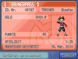 Trainerpass - Rot