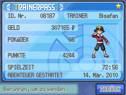 Trainerpass - Blau