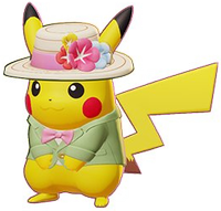 Screenshot von Pikachu mit einem Skin