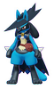 Screenshot von Lucario mit einem Skin