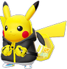 Screenshot von Pikachu mit einem Skin