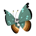 Vivillon Dschungelmuster