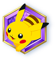 Emblem mit Pikachu von Pokémon-Sammelkartenspiel-Pocket