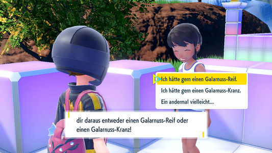 Galarnuss-Zweig eintauschen in Pokémon Karmesin und Purpur