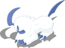 Kauerpose-Pose von Absol