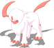 Bauchhochpose-Pose von Absol