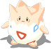 Andersrumpose-Pose von Togepi