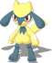 Trainingspose-Pose von Riolu