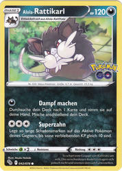 Pokémon GO 042/078 Alola-Rattikarl